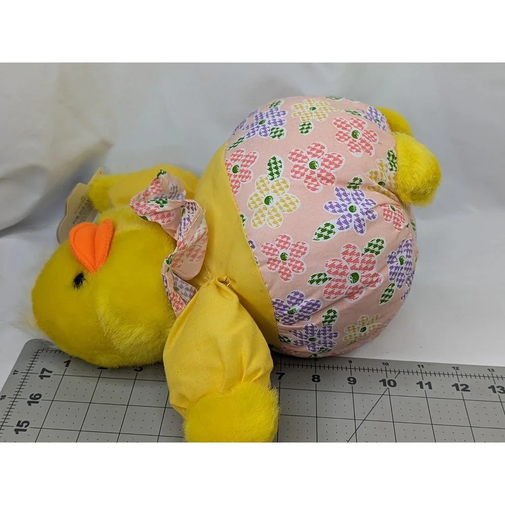 Kellytoy Yellow Puffy Duck Chick Plush 11 Inch Stuffed Animal Toy‎